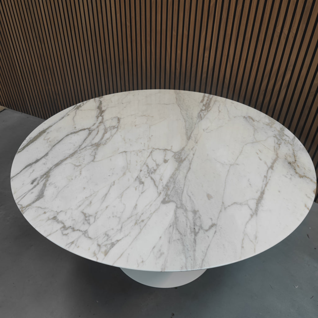 Knoll Saarinen Table 120cm Calacatta Gold (rond)
