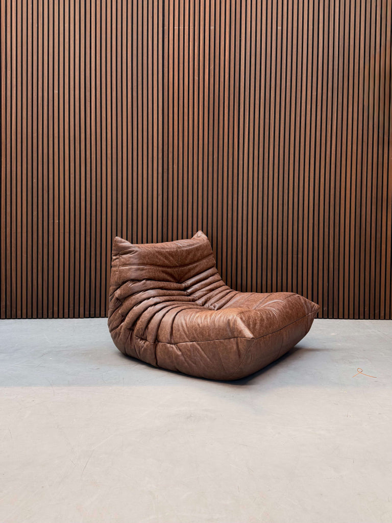 Ligne Roset Togo Fireside Chair 1-zits | Mocha Leder