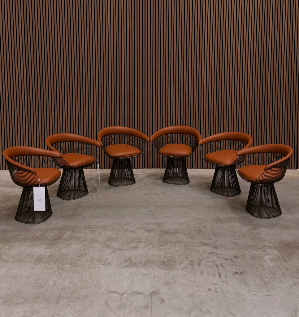 Knoll Warren Platner Chair - Volo Leather Cognac