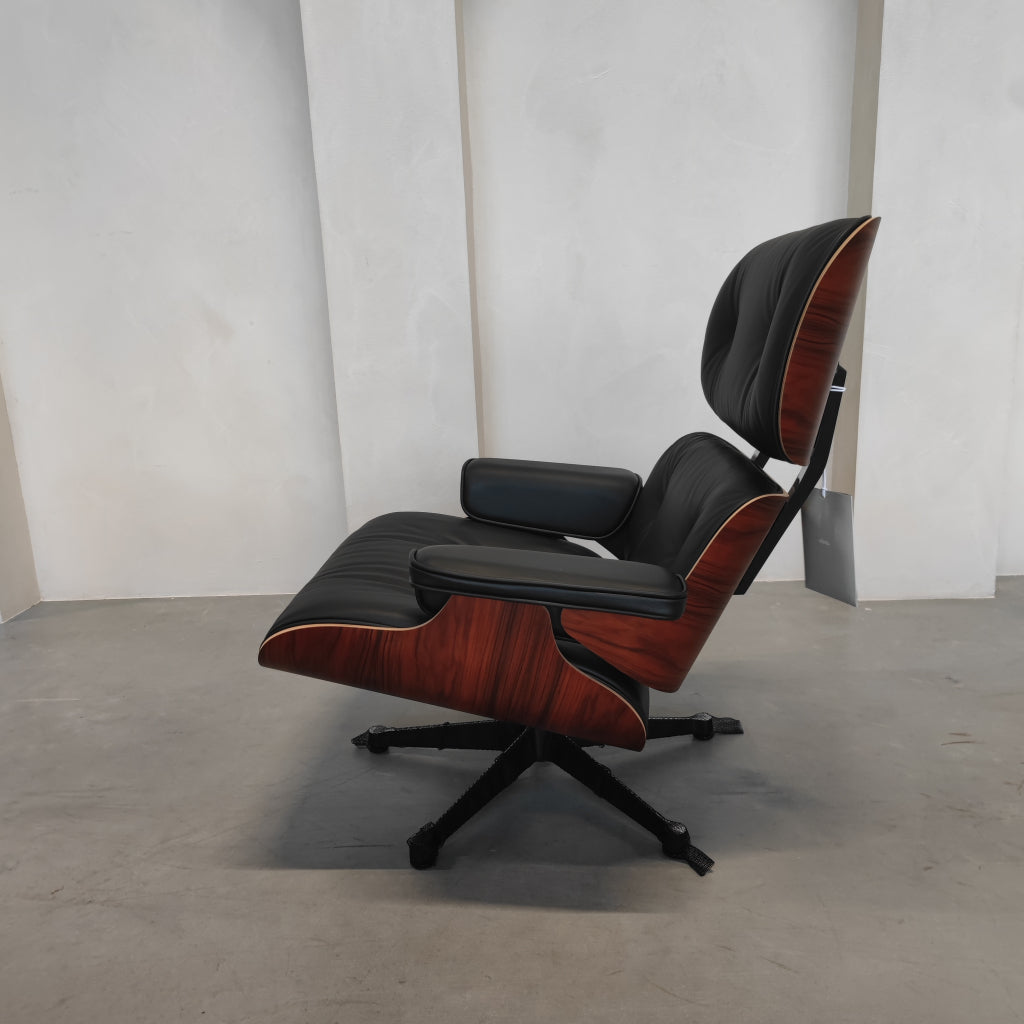 Vitra Eames Lounge Chair  Palisander - Nero F leder