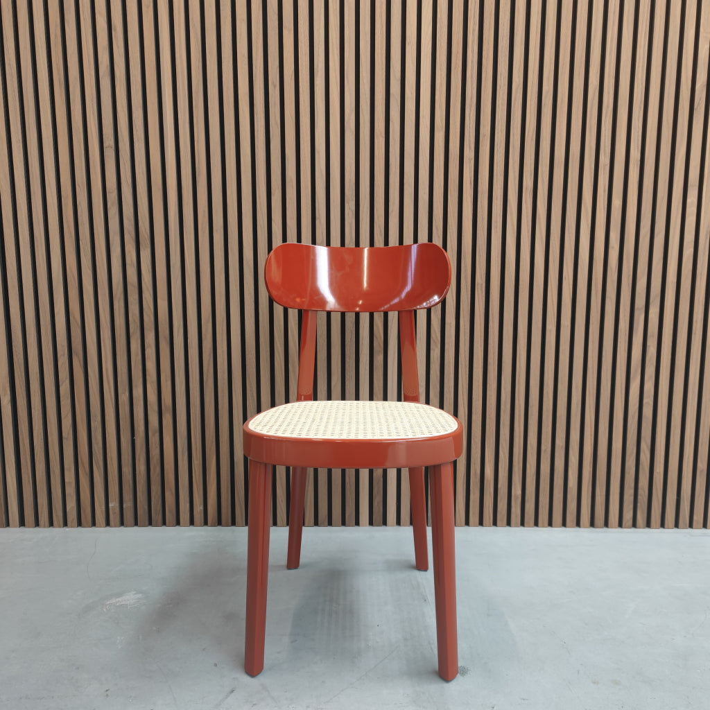 Thonet 118 - hoogglans dark red -  eetkamerstoel