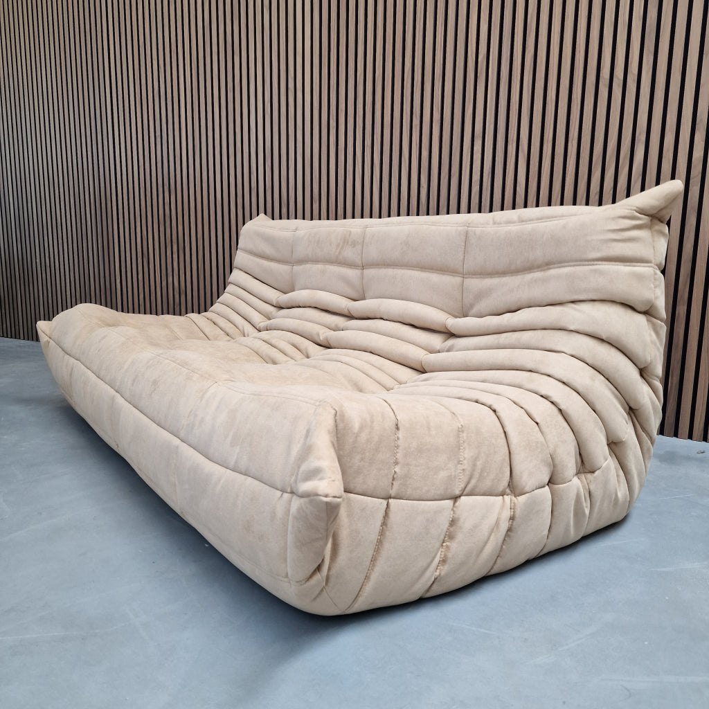 Ligne Roset Togo Large Settee 3-zits | Sand Alcantara