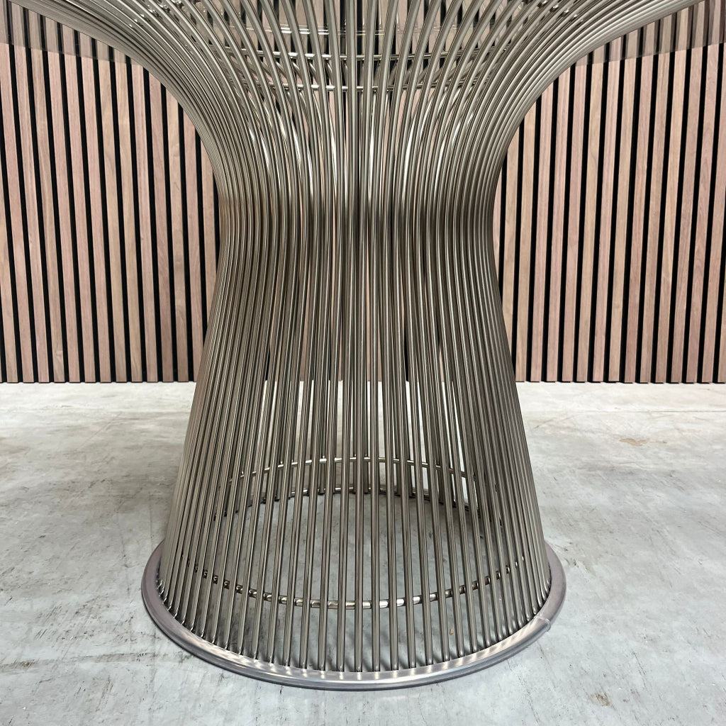 Knoll Warren Platner eettafel - glas/nikkel - 135cm