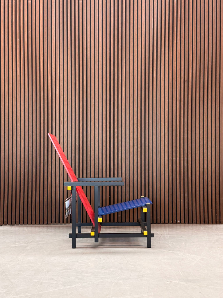 Cassina Red and Blue Chair