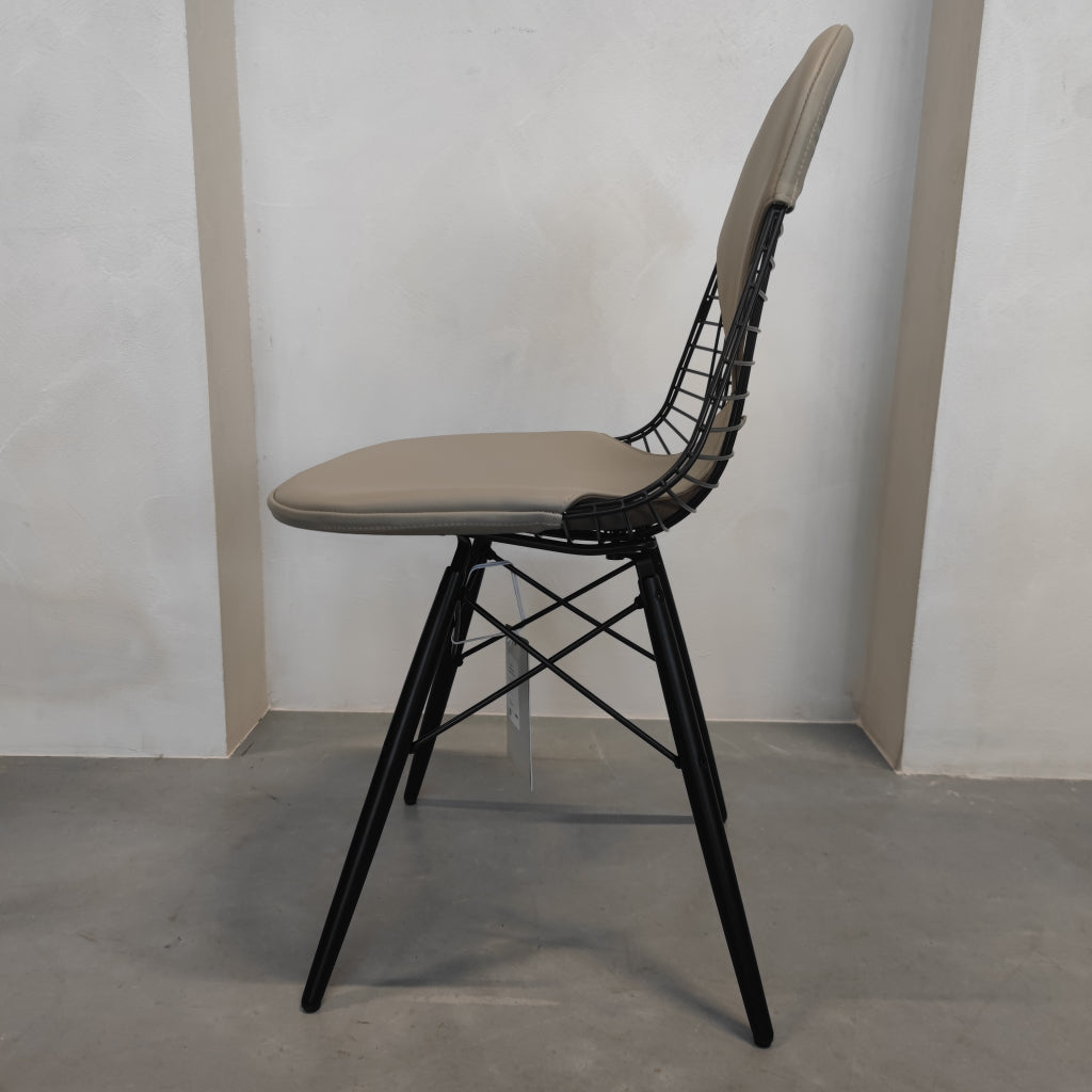 Vitra Eames Wire Chair - DKW 2 - Sand leder