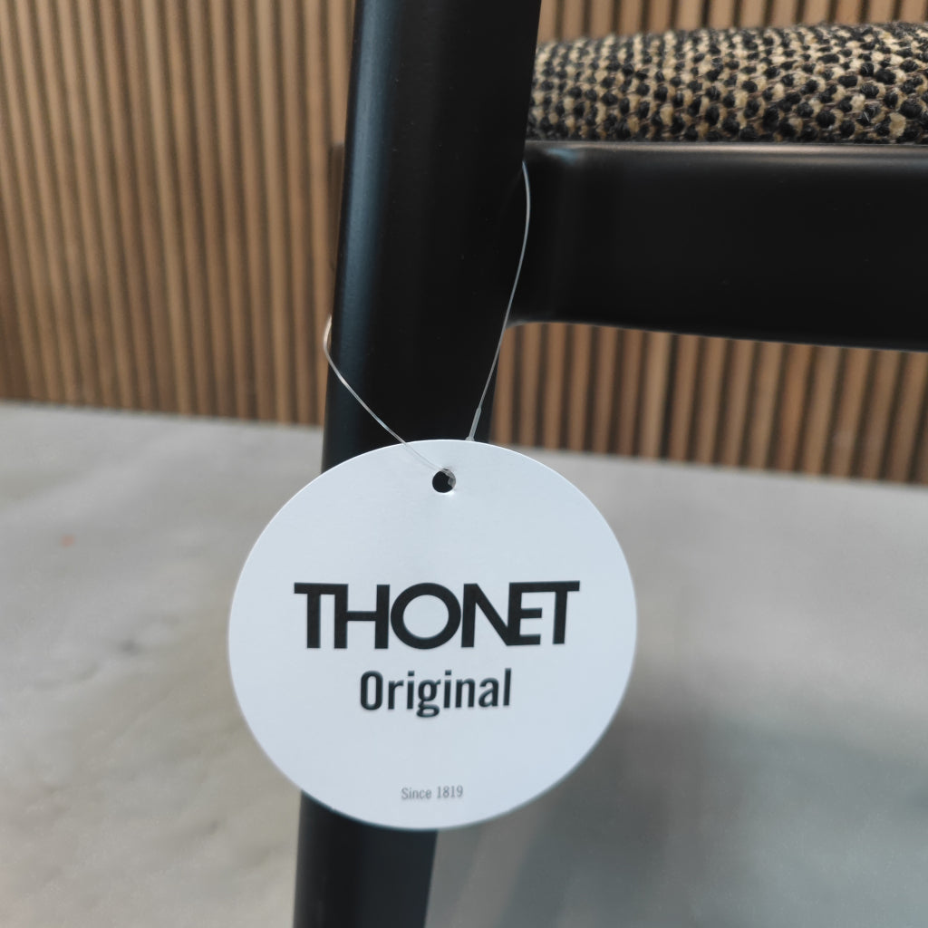Thonet 118 F - Armstoel - Zwart gelakt beuken