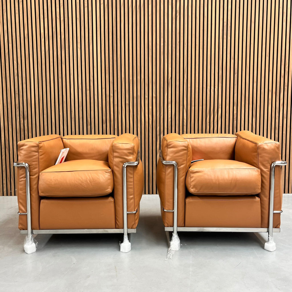 Cassina LC2 - Le Corbusier Cognac leder dons