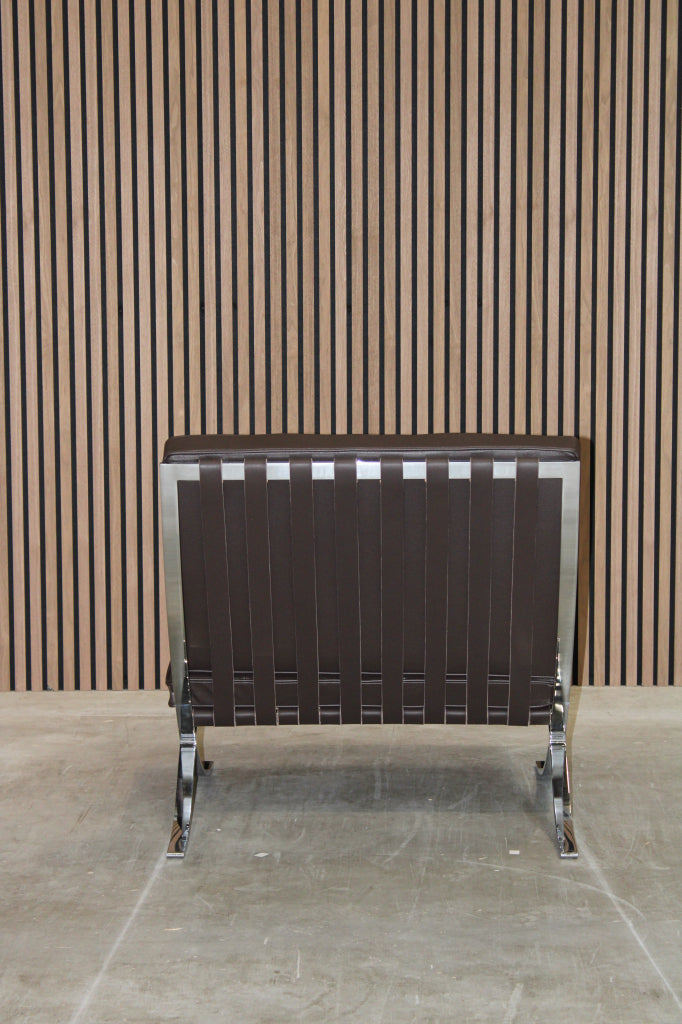 Knoll Barcelona Chair - Volo Leather Chocolate
