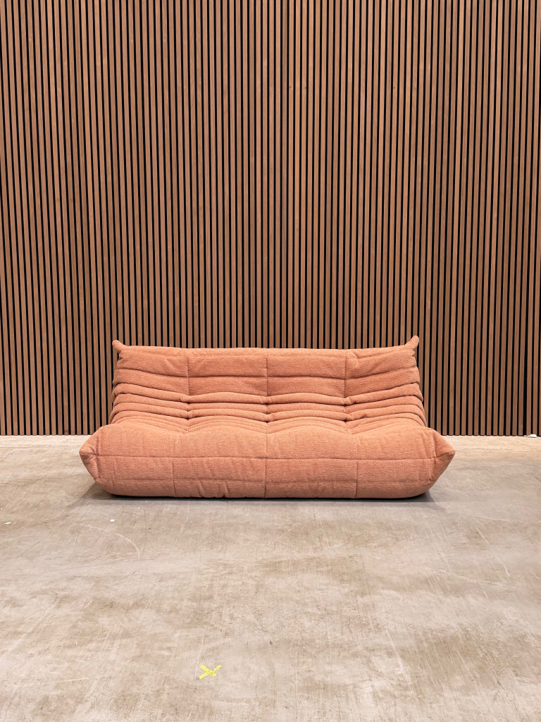 Ligne Roset Togo Large Settee 3-zits | Roze Woolblend