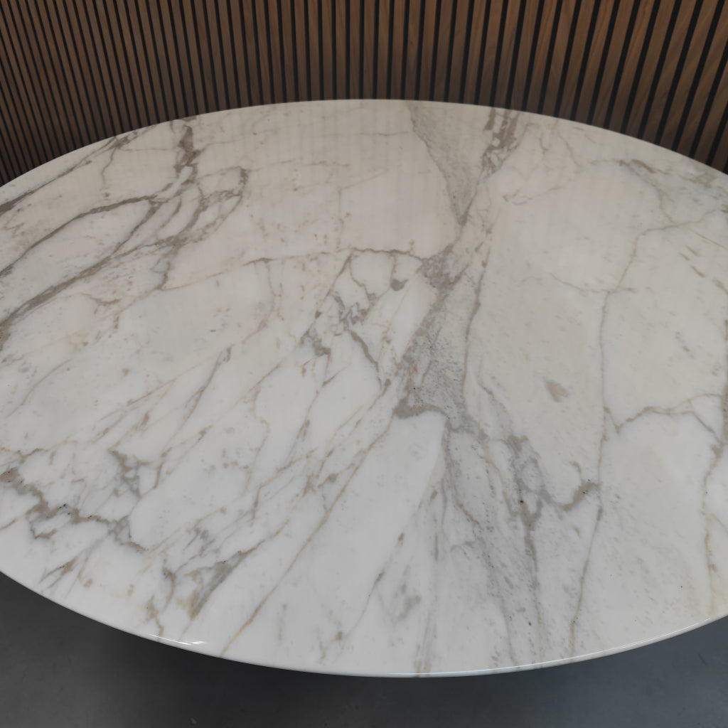 Knoll Saarinen Table 120cm Calacatta Gold (rond)