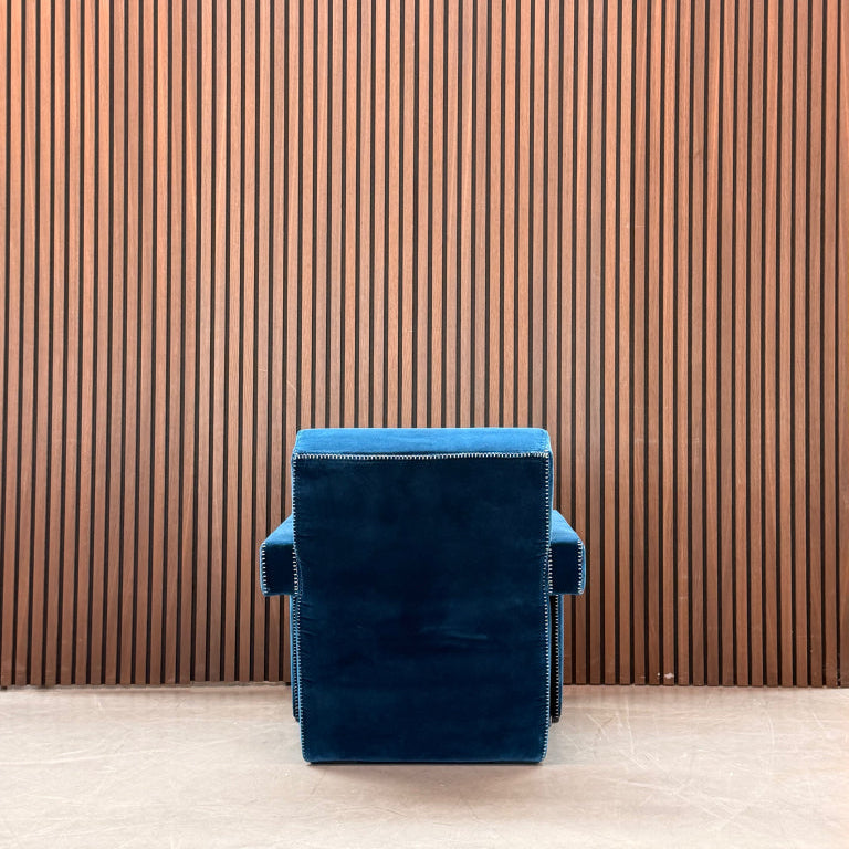 Cassina Utrecht Chair – Blue Fabric