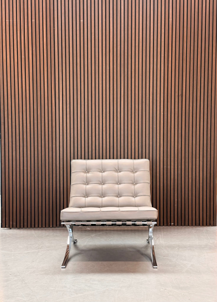 Knoll Barcelona chair - Volo Leather taupe