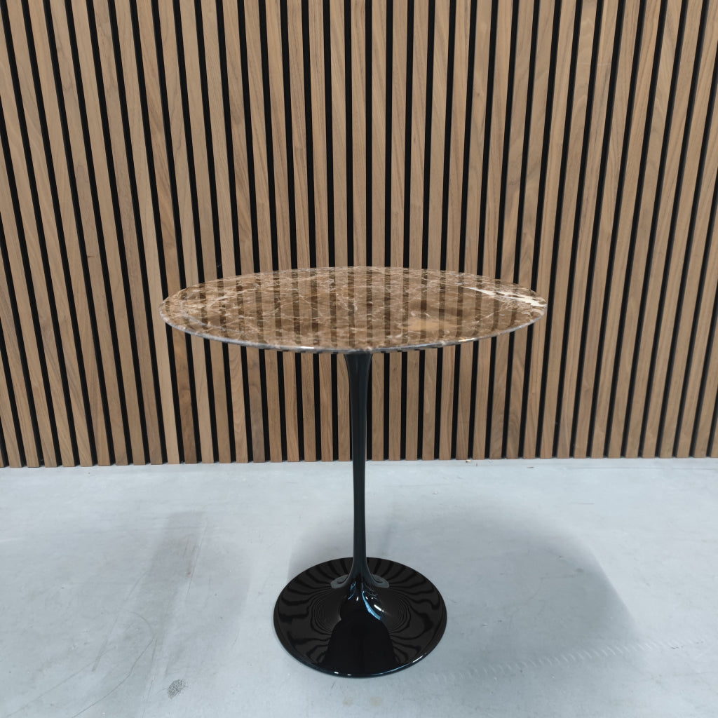 Knoll Saarinen Low Table - Emperador Marmer ø 51cm