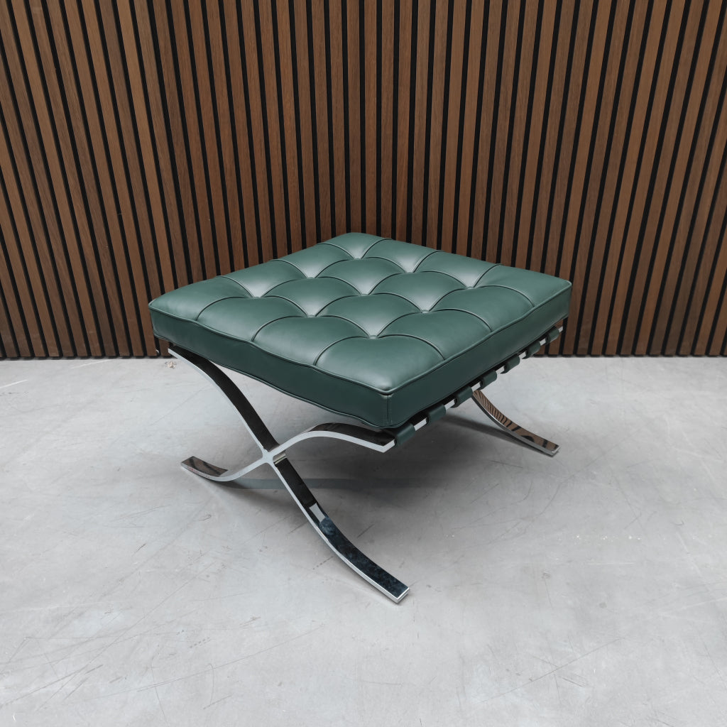 Knoll - Barcelona chair ottoman Bauhaus groen