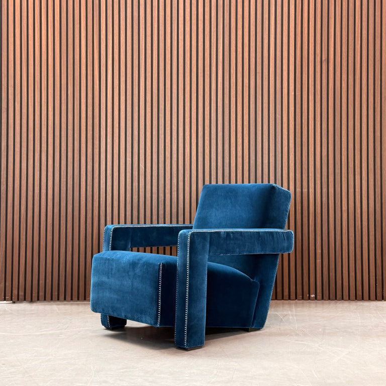 Cassina Utrecht Chair – Blue Fabric