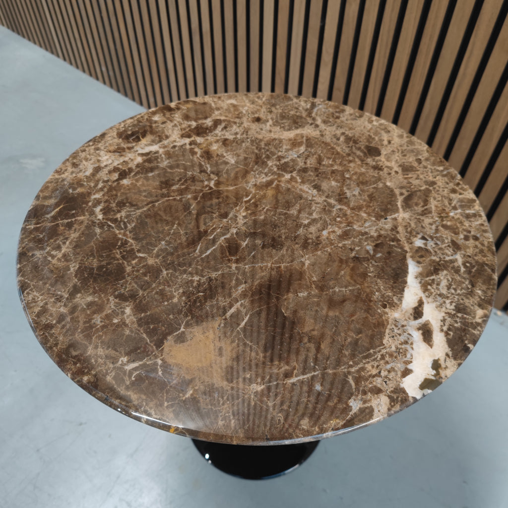 Knoll Saarinen Low Table - Emperador Marmer ø 51cm
