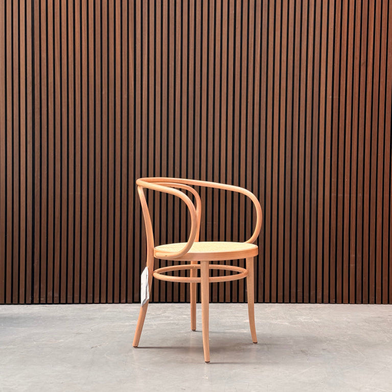 Thonet 209 Armchair – Lightened Beech & Wicker