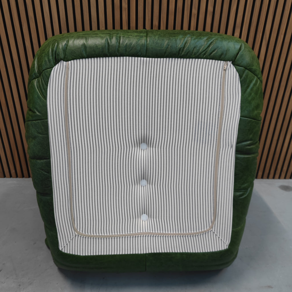Ligne Roset Togo Fireside Chair 1-zits | Rustical Green Leer