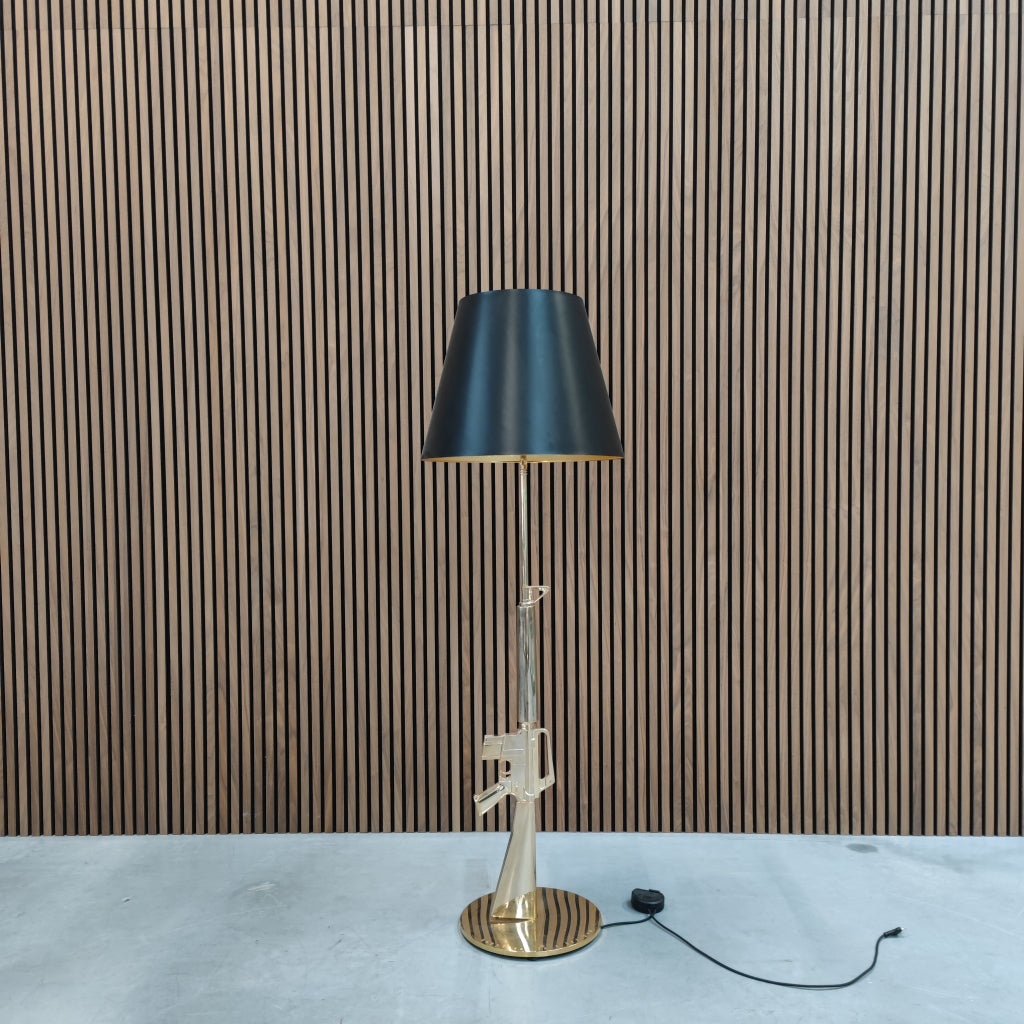 Flos Gun floorlamp 18k goud