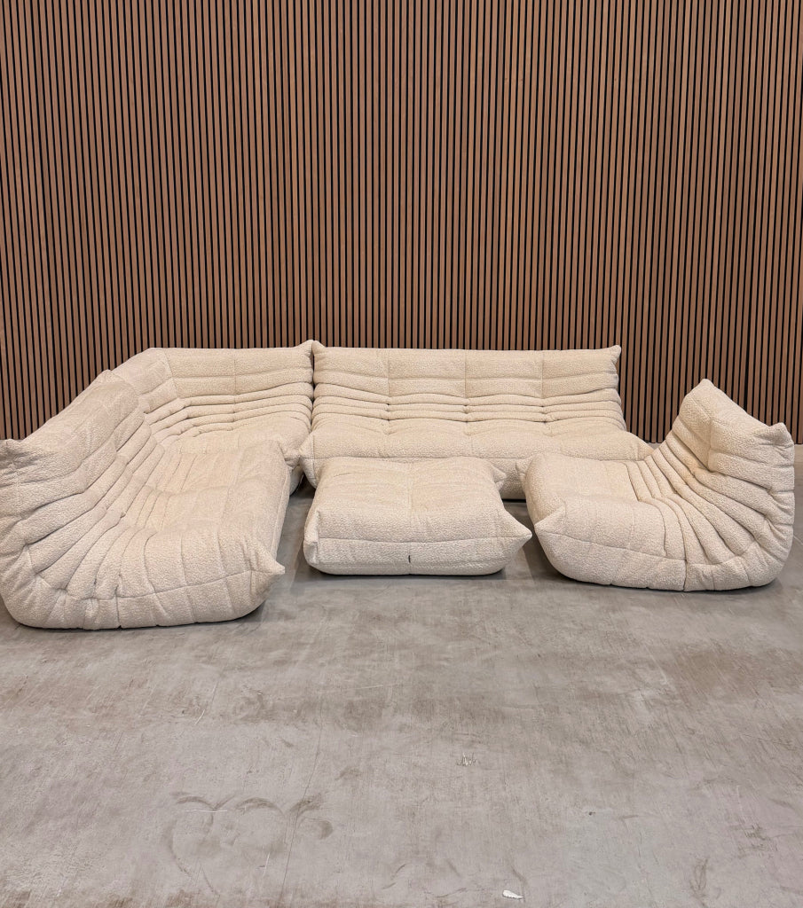 Ligne Roset Togo Modulaire Set | Beige Bouclé | Showroomodel