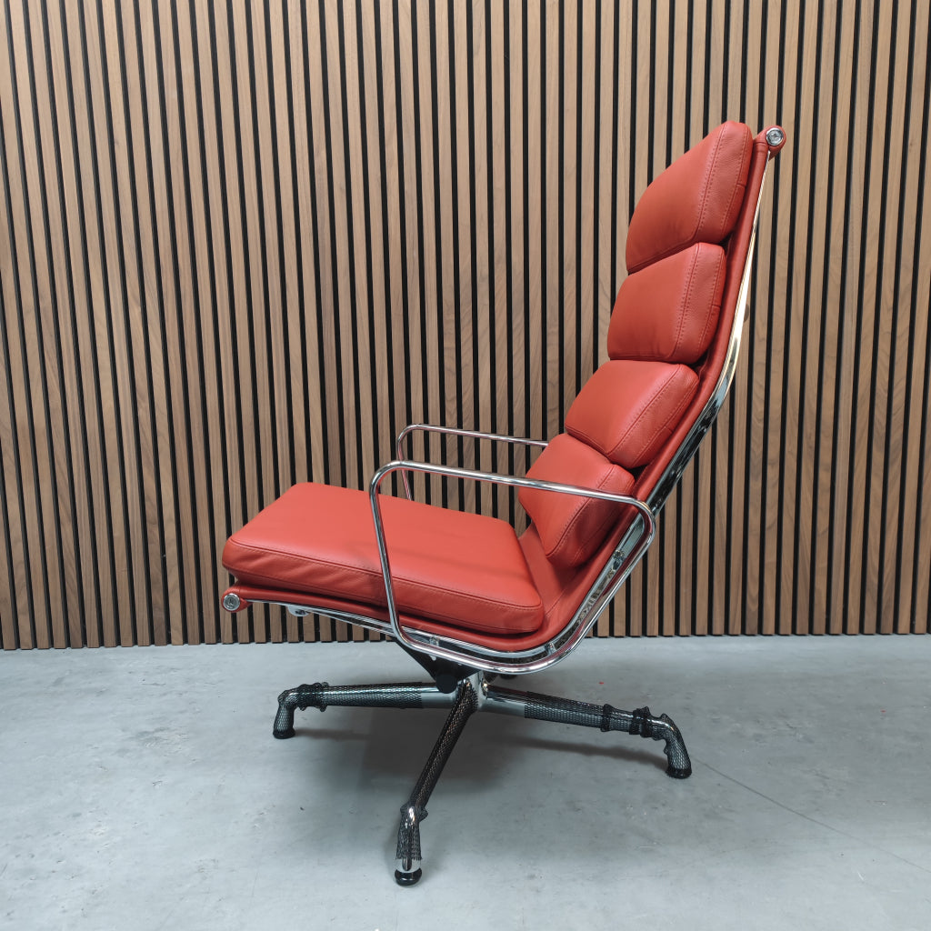 Vitra Soft Pad EA 222 Bureaustoel Red Stone