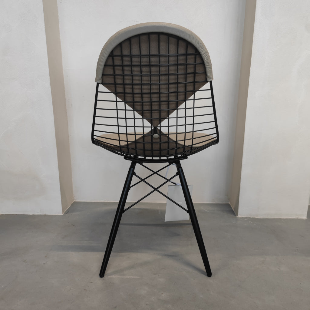 Vitra Eames Wire Chair - DKW 2 - Sand leder