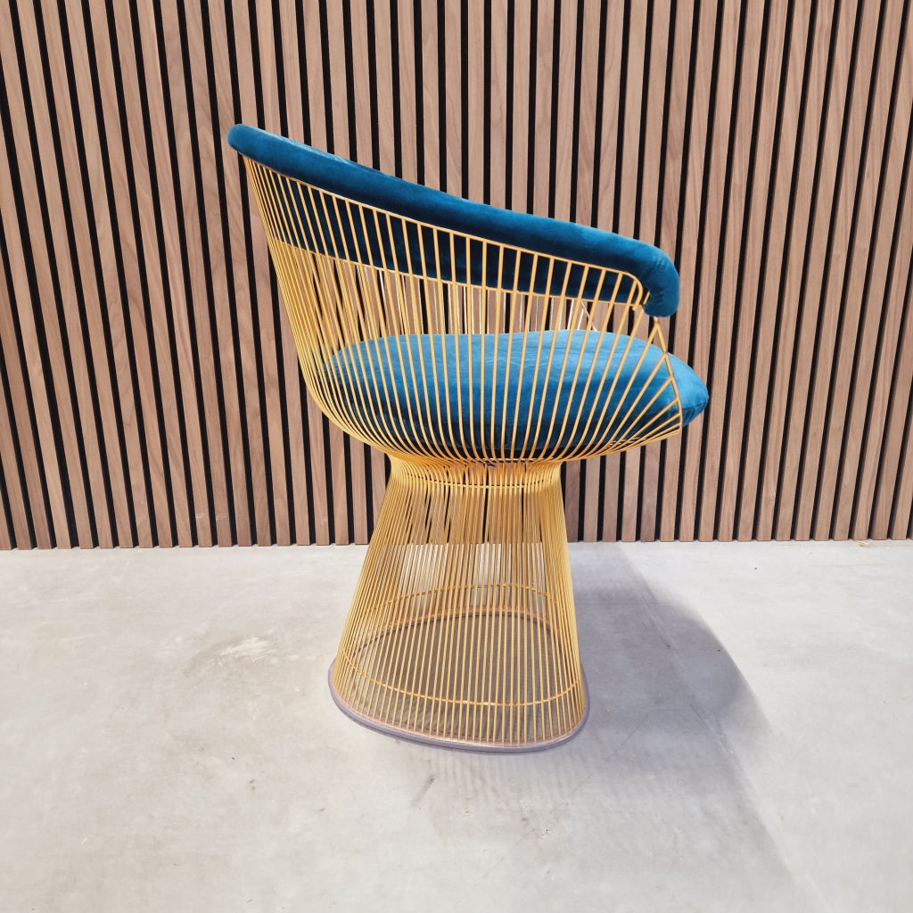 Knoll Warren Platner chair 18krt gold