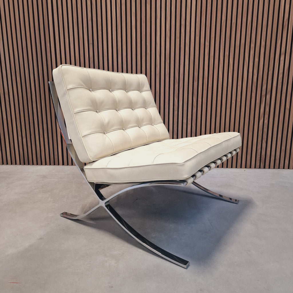 Knoll Barcelona chair - Venezia Relax Ivory