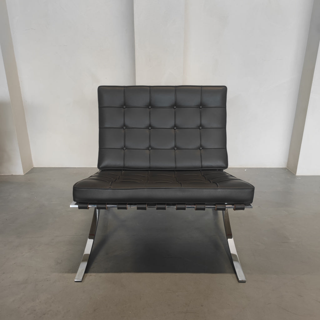 Knoll Barcelona chair - Volo mokka leder