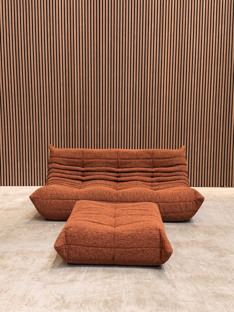Ligne Roset Togo Large Settee 3-zits | Rood Woolblend