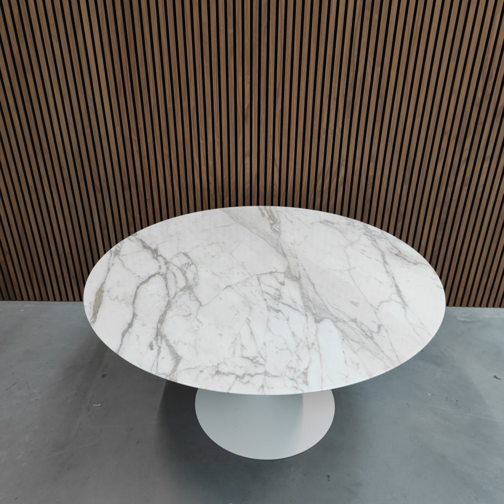 Knoll Saarinen Table 120cm Calacatta Gold (rond)