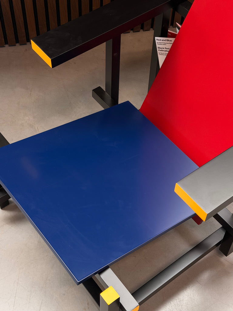 Cassina Red and Blue Chair