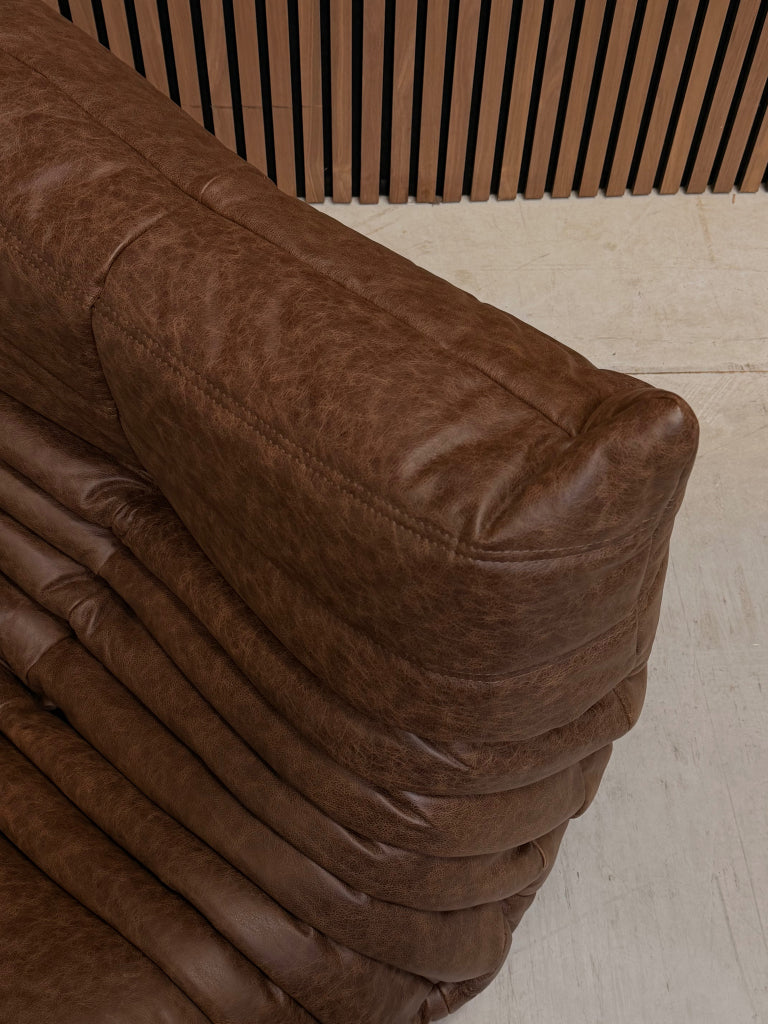 Ligne Roset Togo Fireside Chair 1-zits | Mocha Leder