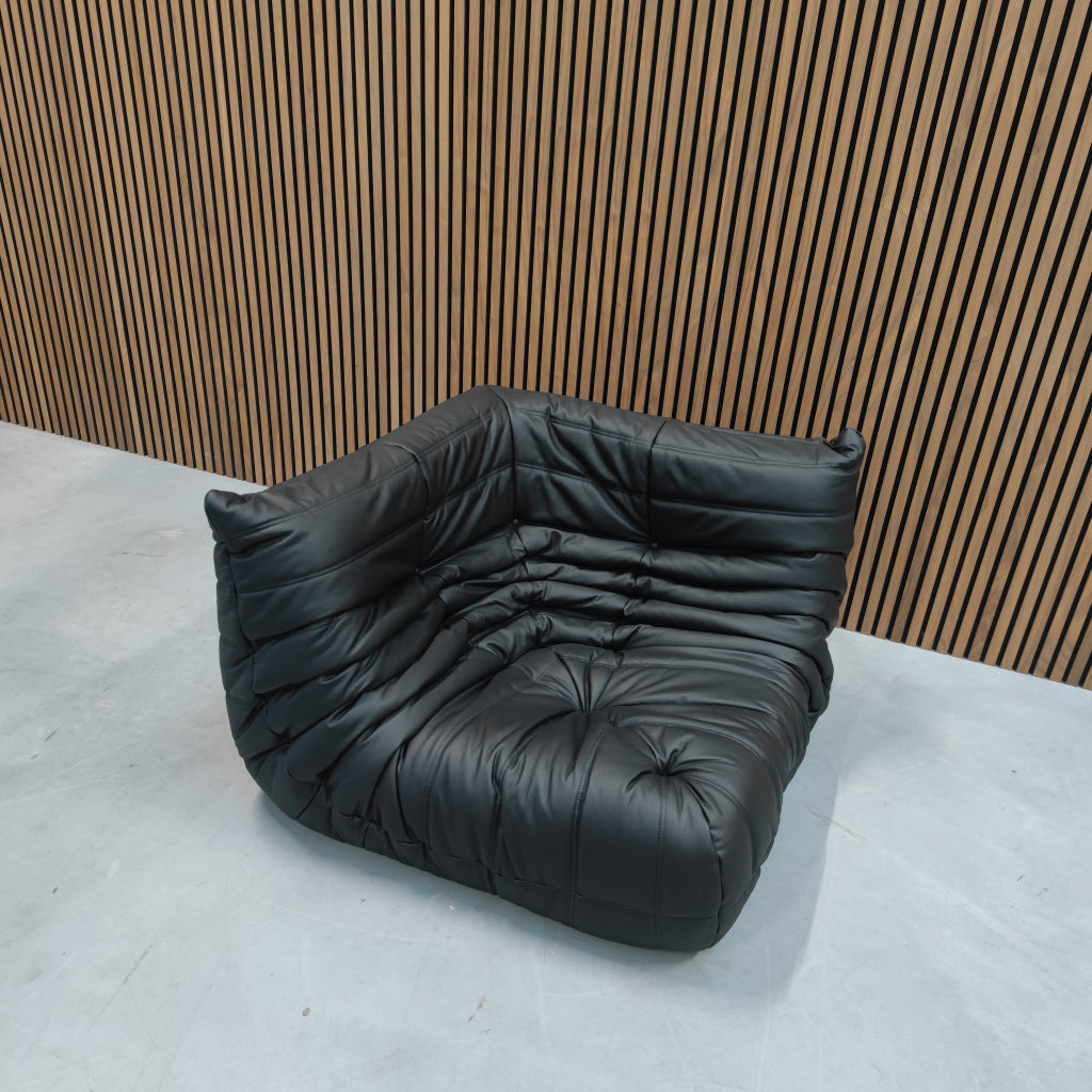 Ligne Roset Togo Modulaire Set | Midnight Black Leder