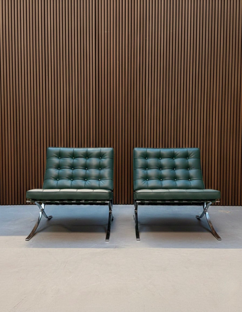 Knoll Barcelona chair - Bauhaus green