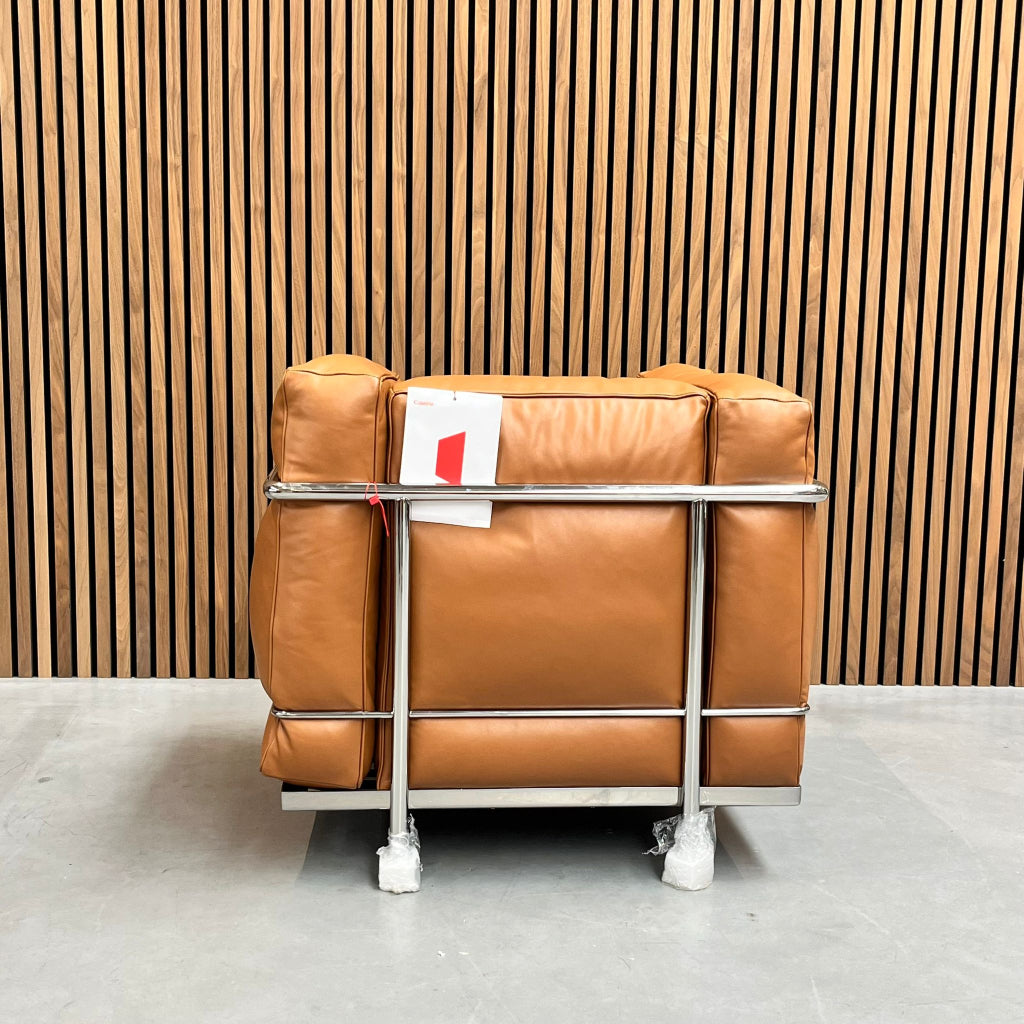 Cassina LC2 - Le Corbusier Cognac leder dons