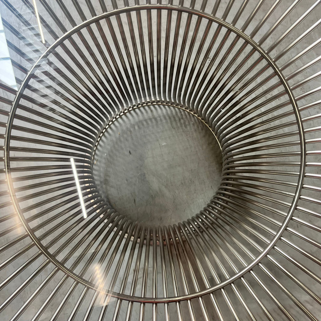 Knoll Warren Platner eettafel - glas/nikkel - 135cm