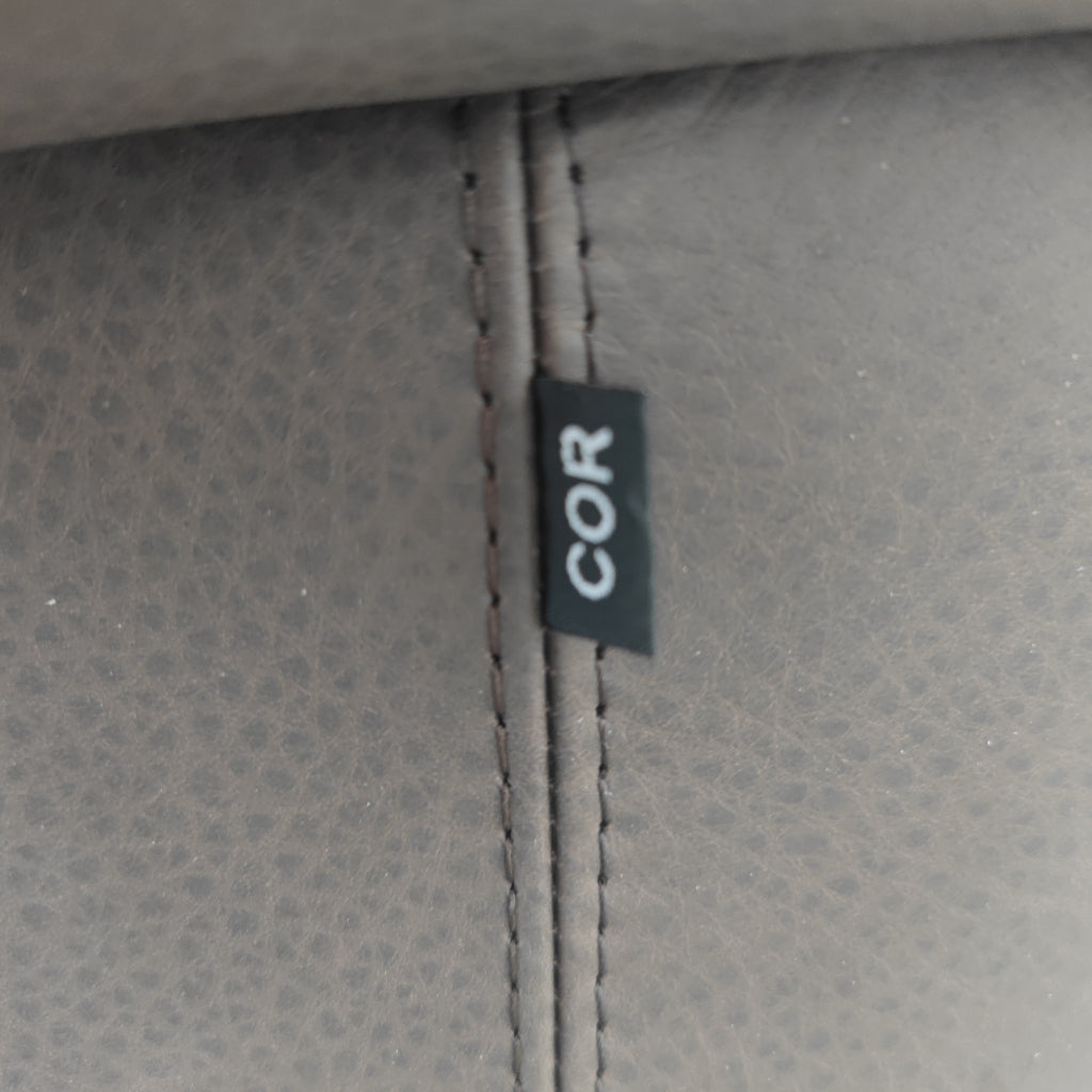 COR Roc Fauteuil  Mokka Leder en schapenvacht bekleding