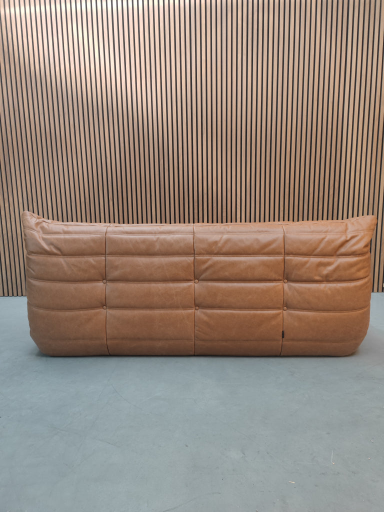 Ligne Roset Togo Large Settee 3-zits | Cognac Leather