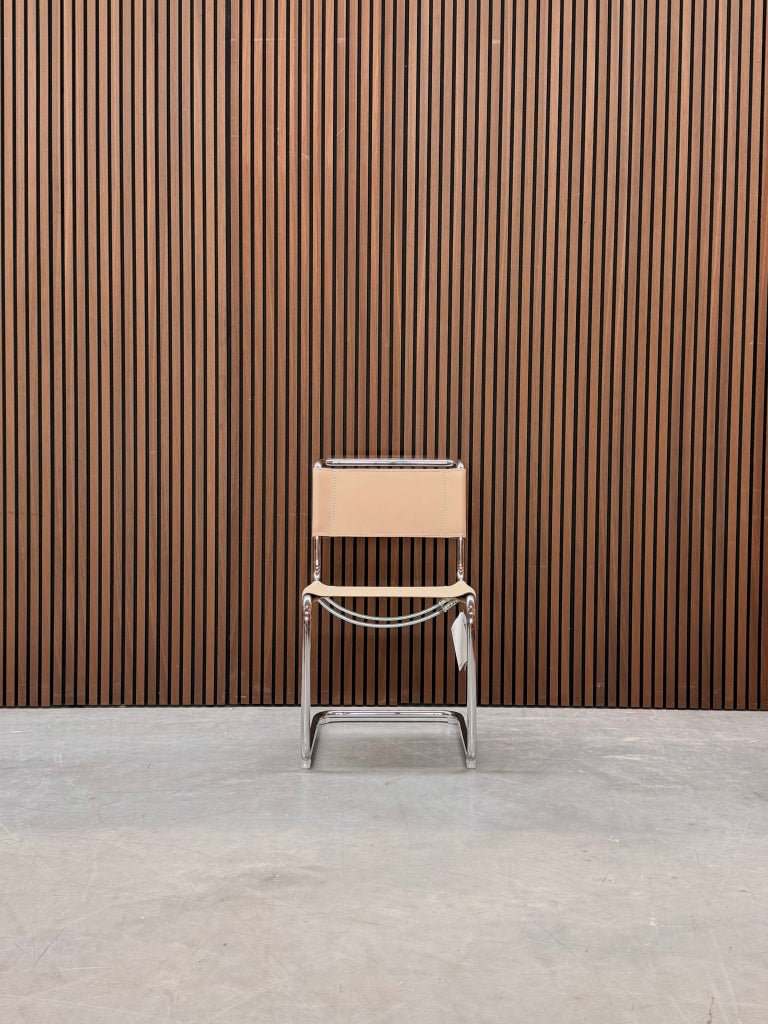 Thonet S33 stoel kernleder beige