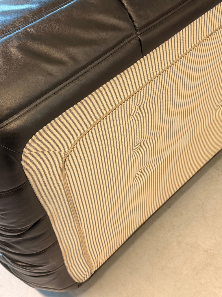 Ligne Roset Togo Large Settee 3-zits | Zwart Leder
