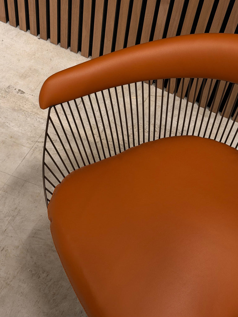 Knoll Warren Platner Chair - Volo Leather Cognac