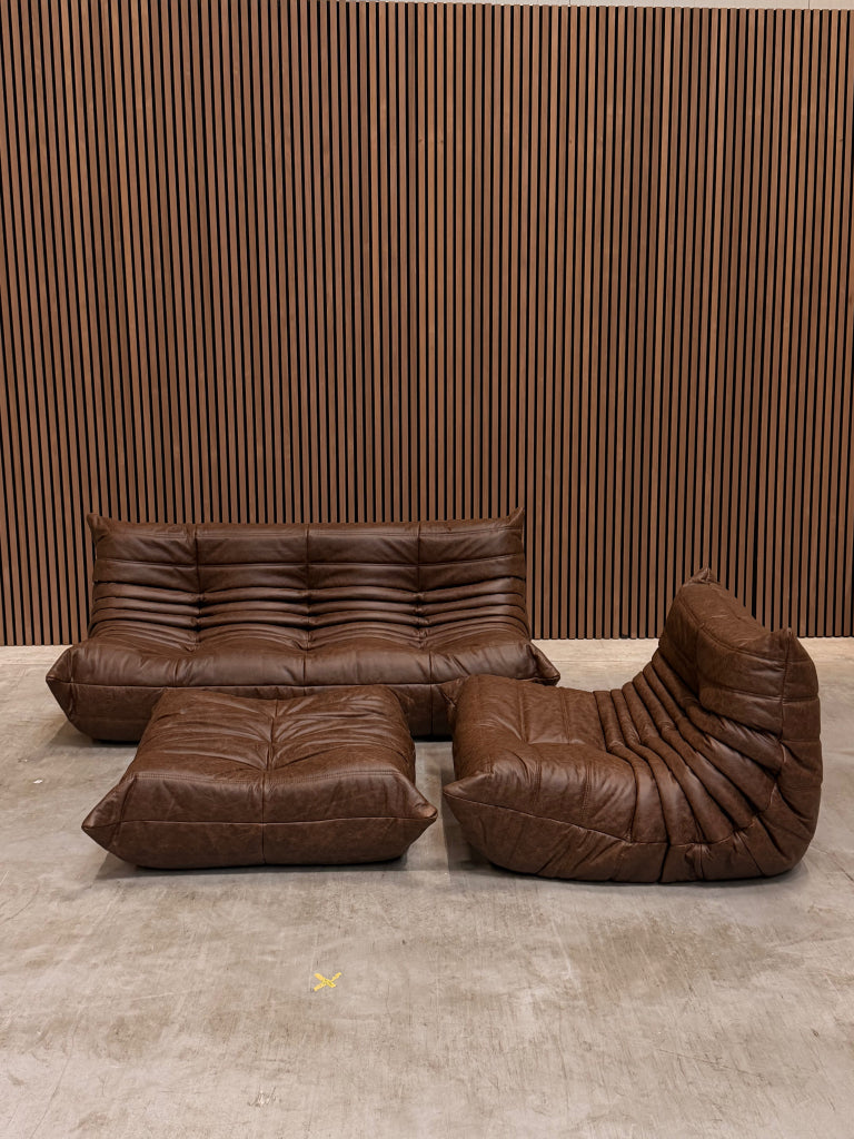 Ligne Roset Togo Modulaire Set | Mocha Leder