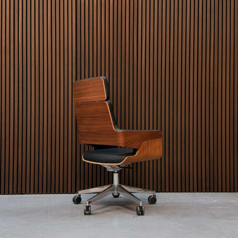 Thonet S 845 DRWE Office Chair – Walnut & Chrome