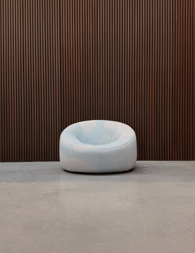 Ligne Roset Pumpkin Fauteuil - blauw/wit