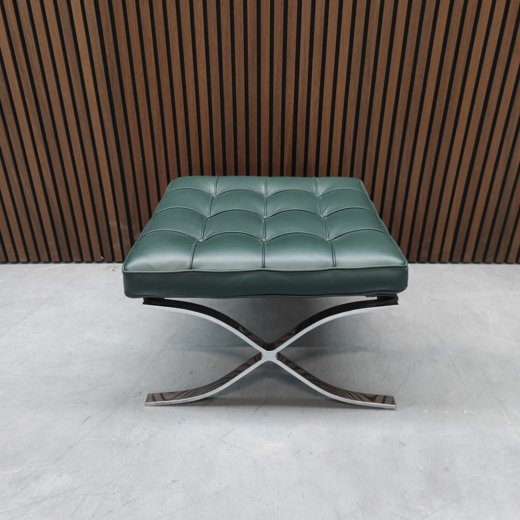 Knoll - Barcelona chair ottoman Bauhaus groen