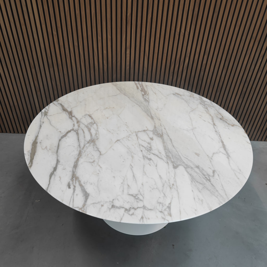Knoll Saarinen Table 120cm Calacatta Gold (rond)