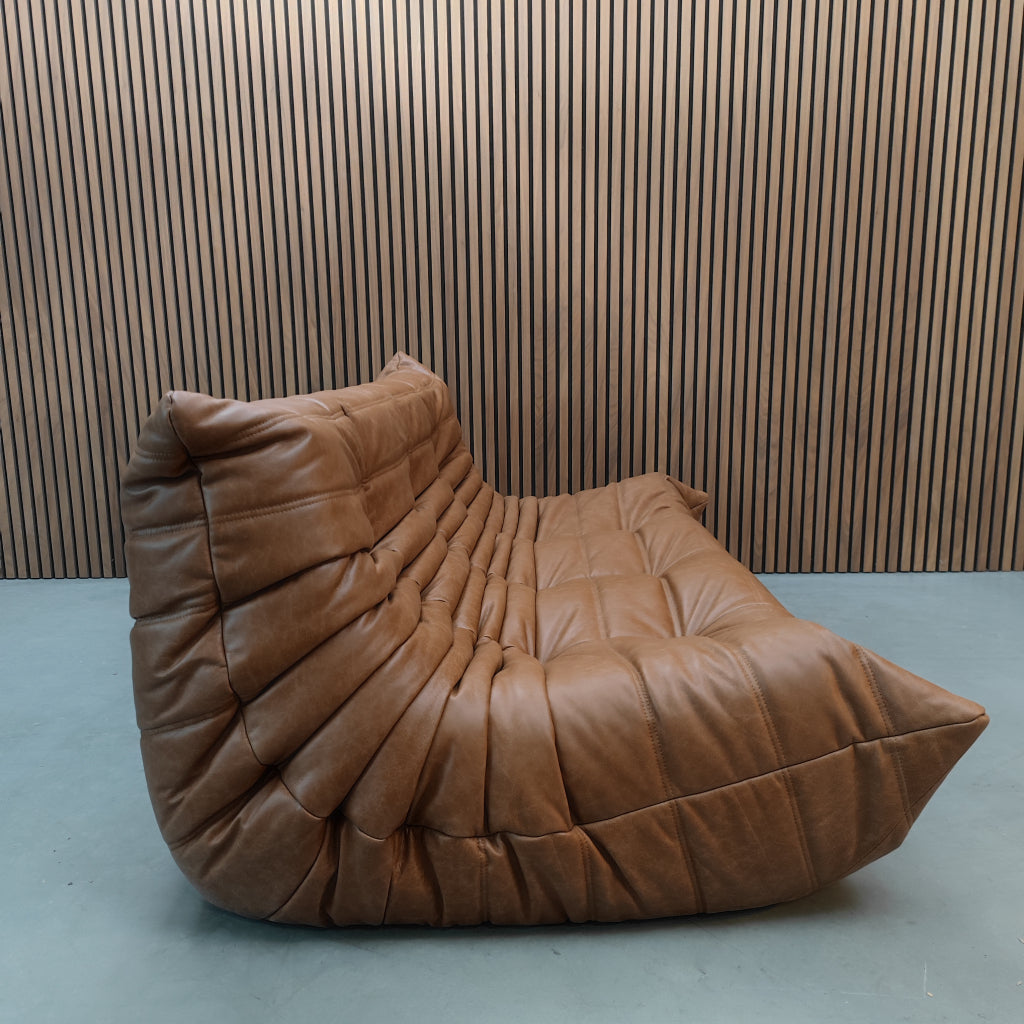 Ligne Roset Togo Large Settee 3-zits | Cognac Leather