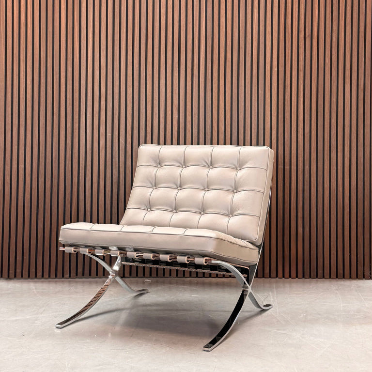 Knoll Barcelona Chair – Taupe Leather
