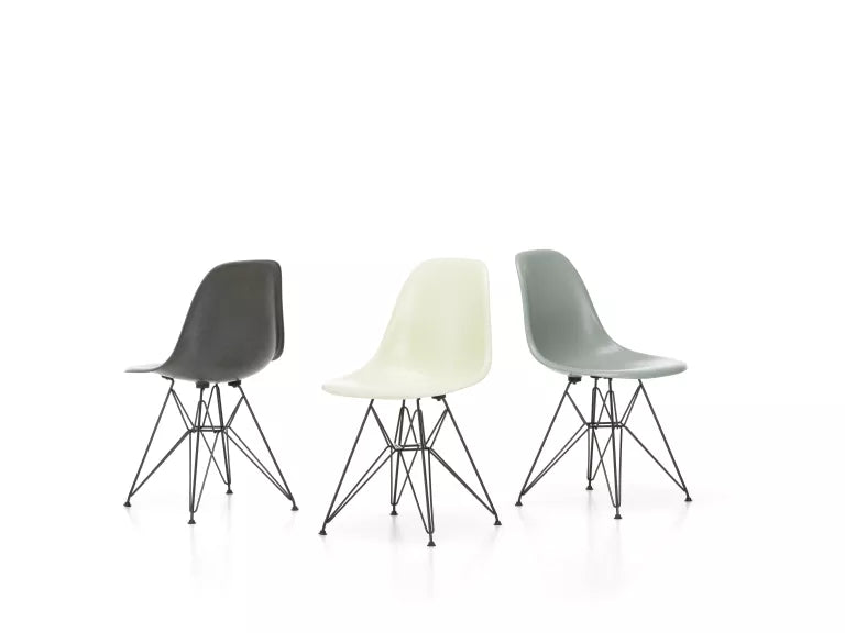 Vitra Eames DSR Fiberglass stoel chroom onderstel